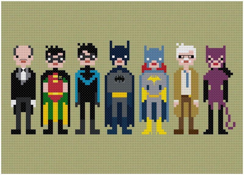 Illustration for article titled I Want All These Impossibly Cool 8-Bit Cross-Stitches